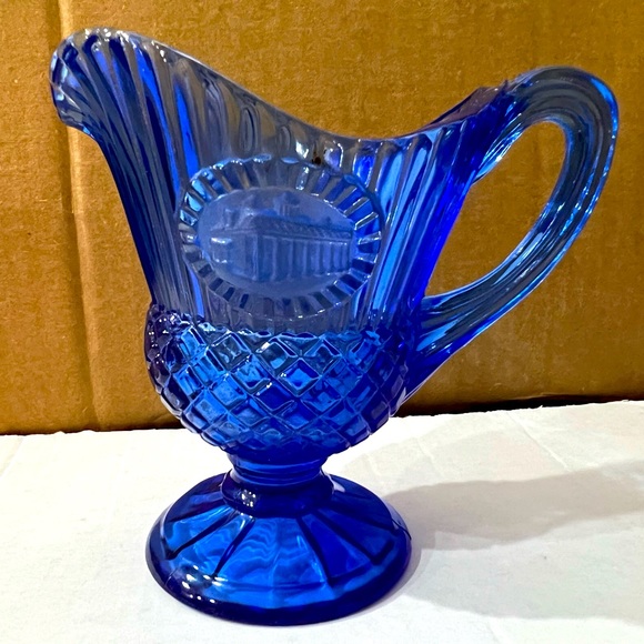 Dining | Vintage Avon Fostoria Cobalt Blue 1976 Mount Vernon Blue Glass ...